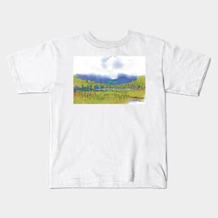 Mountain Meadow Lake Kids T-Shirt